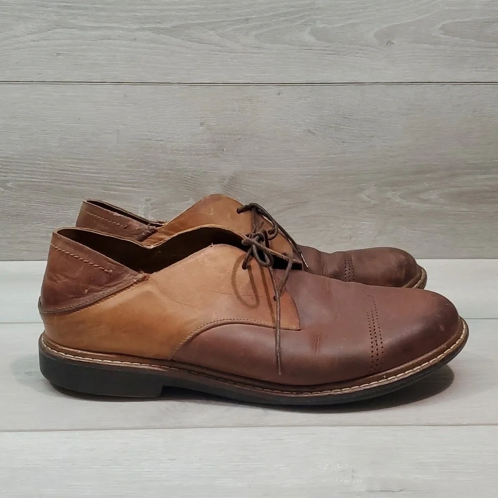 Olukai Mens Walino M Leather Oxford Slip on dress shoes sz 9.5